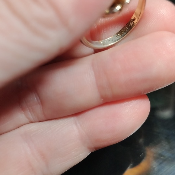 Vintage Uncas 10k GF Shank with a Tigers Eye stone. Has Makers Mark - Picture 4 of 7